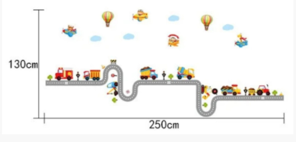 Декоративная наклейка для детской Автомобильная дорога Киев - изображение 2