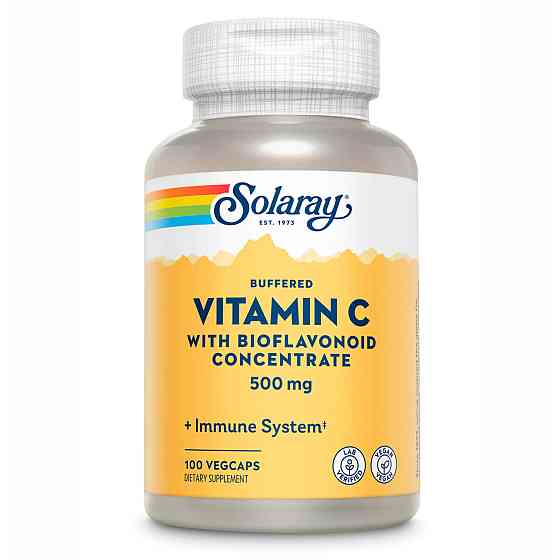 Витамин С с биофлавоноидами Solaray Vitamin C with Bioflavonoid Concentrate 500mg 100 vcaps Киев
