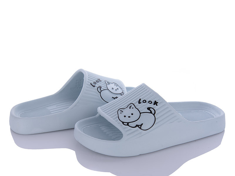 Женские шлепанцы пенка foam голубой Котенок Одесса - изображение 2