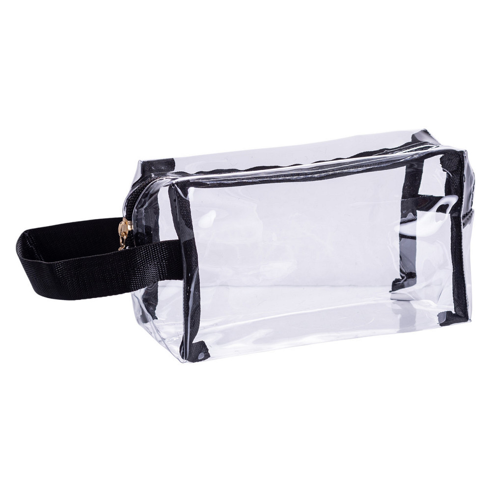 Прозорі жіночі косметички для дому, 2 шт, чорні Київ - фото 1