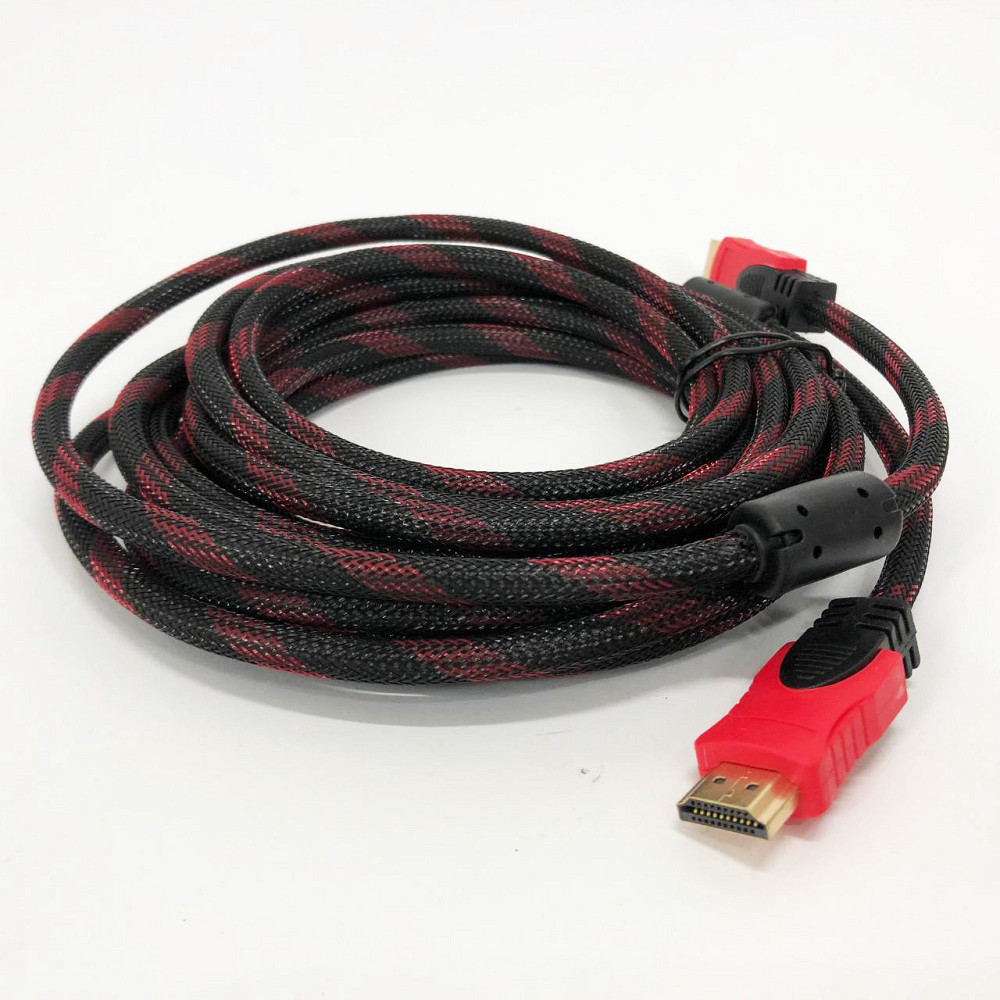 Кабель усиленный 5м переходник адаптер HDMI-HDMI папа-папа аудио видео шнур в обмотке EA-93 Киев - изображение 6