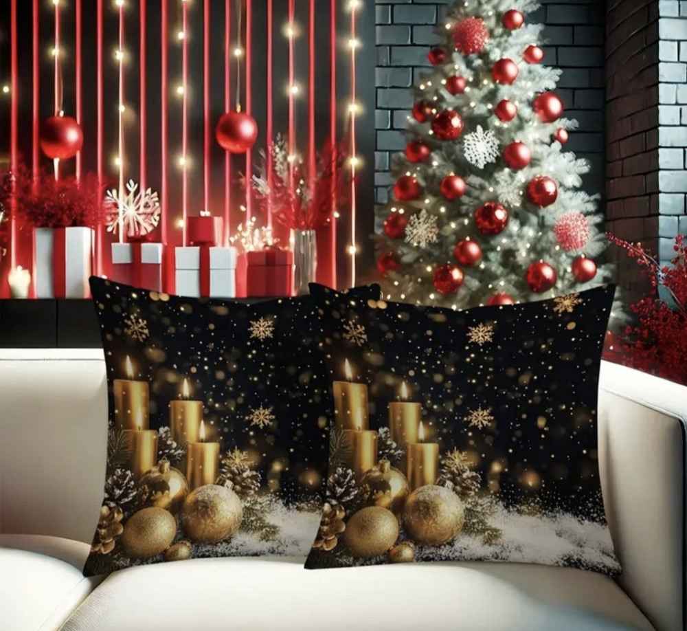 Комплект новорічних наволочок на подушки 2 шт Смела - изображение 5