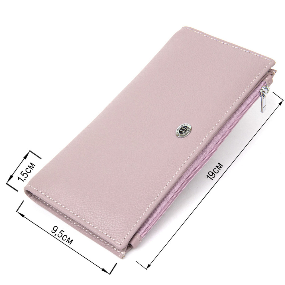 Жіночий шкіряний гаманець Ліловий (ST Leather) Київ - фото 7