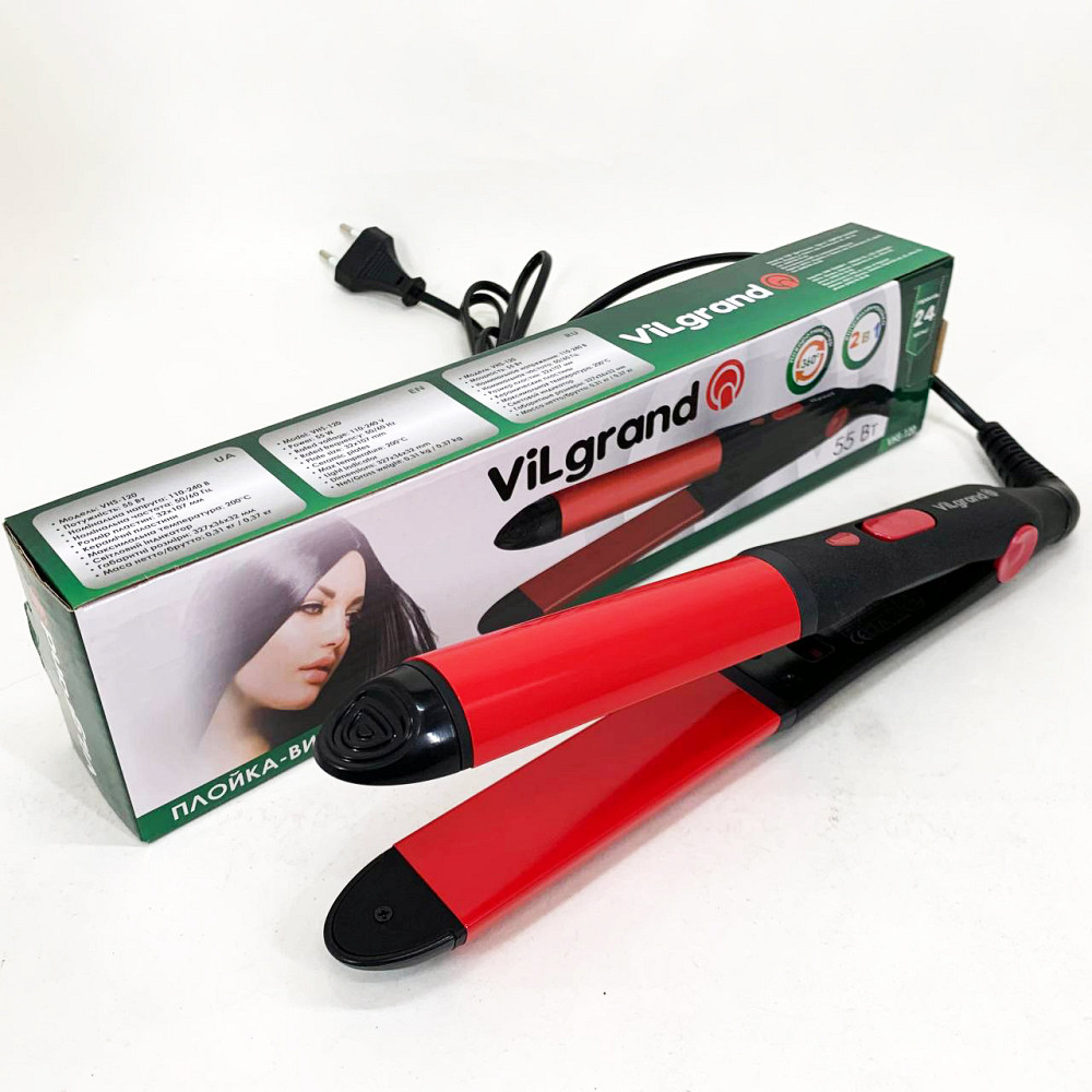 Утюжки-выравниватели ViLgrand VHS-120 55Вт, Утюжок для завивки волос, Утюжок гофре выпрямитель FD-45 Львов - изображение 17