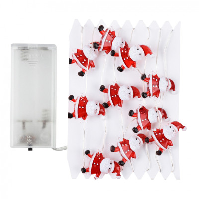 Гирлянда YES! Fun На медной проволоке Санта 20 LED Тепло-белая 2.2 м На батарейках (801211) Винница - изображение 2