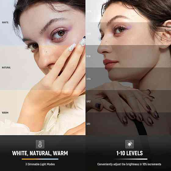 LED селфи-лампа с клипсой, аккумулятором 2000 мА·ч, светодиодный свет для телефона, ноутбука, видео фотографий Киев