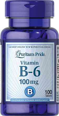 Вітамін В6 Puritan's Pride Vitamin B-6 100 mg 100 Tablets Луцьк