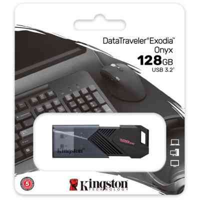 USB флеш накопичувач Kingston USB3.2 128GB Kingston DataTraveler Exodia Onyx (DTXON/128GB) Вінниця