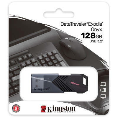 USB флеш накопичувач Kingston USB3.2 128GB Kingston DataTraveler Exodia Onyx (DTXON/128GB) Вінниця - фото 6