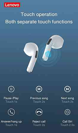 Навушники безпроводні Lenovo HT38 Bluetooth 5.0 Киев