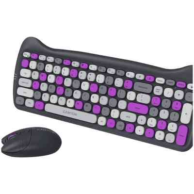 Комплект Canyon HSET-W6 Kitty Edition Wireless UA Violet (CNS-HSETW6VT) Винница