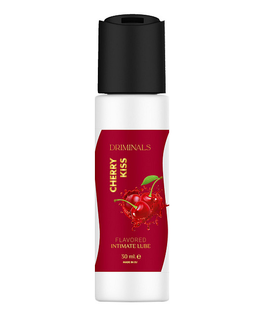 Съедобный лубрикант Driminals Kiss Cherry со вкусом вишни, 30 мл Sex Aura Киев - изображение 1