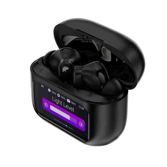 Бездротові навушники TWS ACEFAST W6 smart screen,ENC, IPX4, Black Одеса