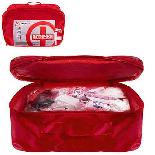 БН Автомедична аптечка-2 на 9 пасажирів, м’який футляр, відповідно до ТУ (02-011-М) Харків
