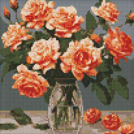 Алмазна мозаїка "Витончений букет" AMO7887 30х30см Вінниця
