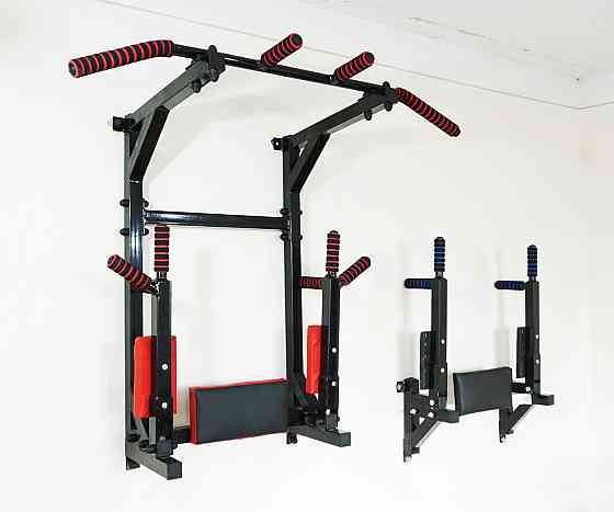 Брусья настенные подьемные ТОР Спортивные стенки и турники для дома Черные Киев