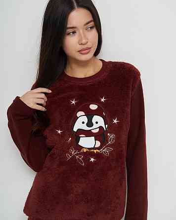 Піжама жіноча зі штанами Велюрсофт+Фліс - Пінгвін Lady Secret 94111 M Київ