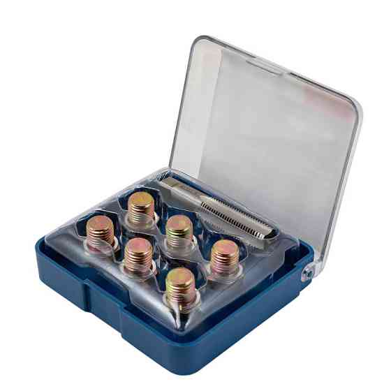 Набір для відновлення різьблення маслозливних отворів піддону M13х1,5мм (7пр.) в футлярі FORSAGE F-917G13 Одеса