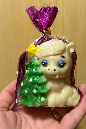 Новорічне мило ручної роботи "Конячка" Символ 2026 року Київ