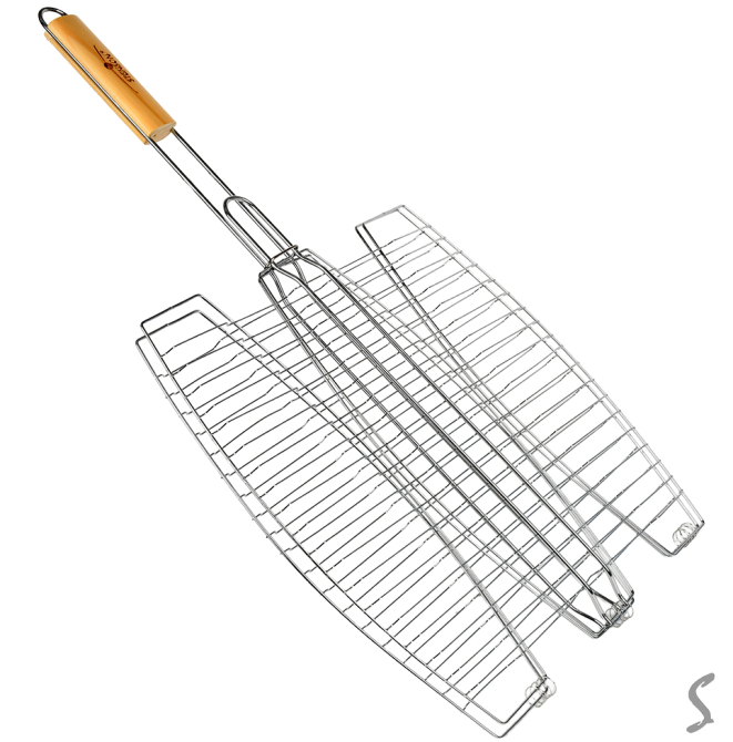 Решетка-гриль для рыбы/сулугуни в лаваше/колбасок/сосисок 65*40*36см MH-0089 Днепр - изображение 1