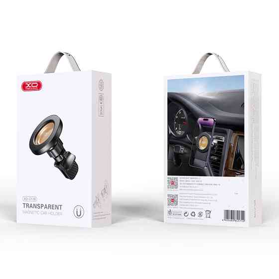 Тримач телефону автомобільний XO 129 MagSafe Specific Transparent Magnetic Suction Air Outlet Bracke чорний Львів