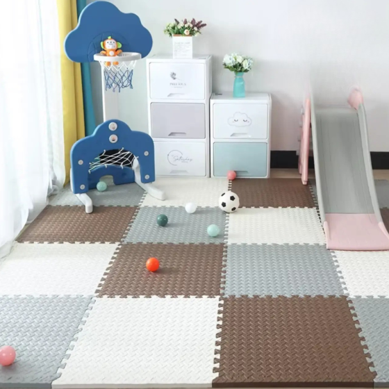 Коврик-пазл, термоковрик из Eva-пены для пола без покрытия,6 пазлов 60*60 см,площадь покрытия 2,16 м²,толщина 1 см, 3 цвета Каменец-Подольский