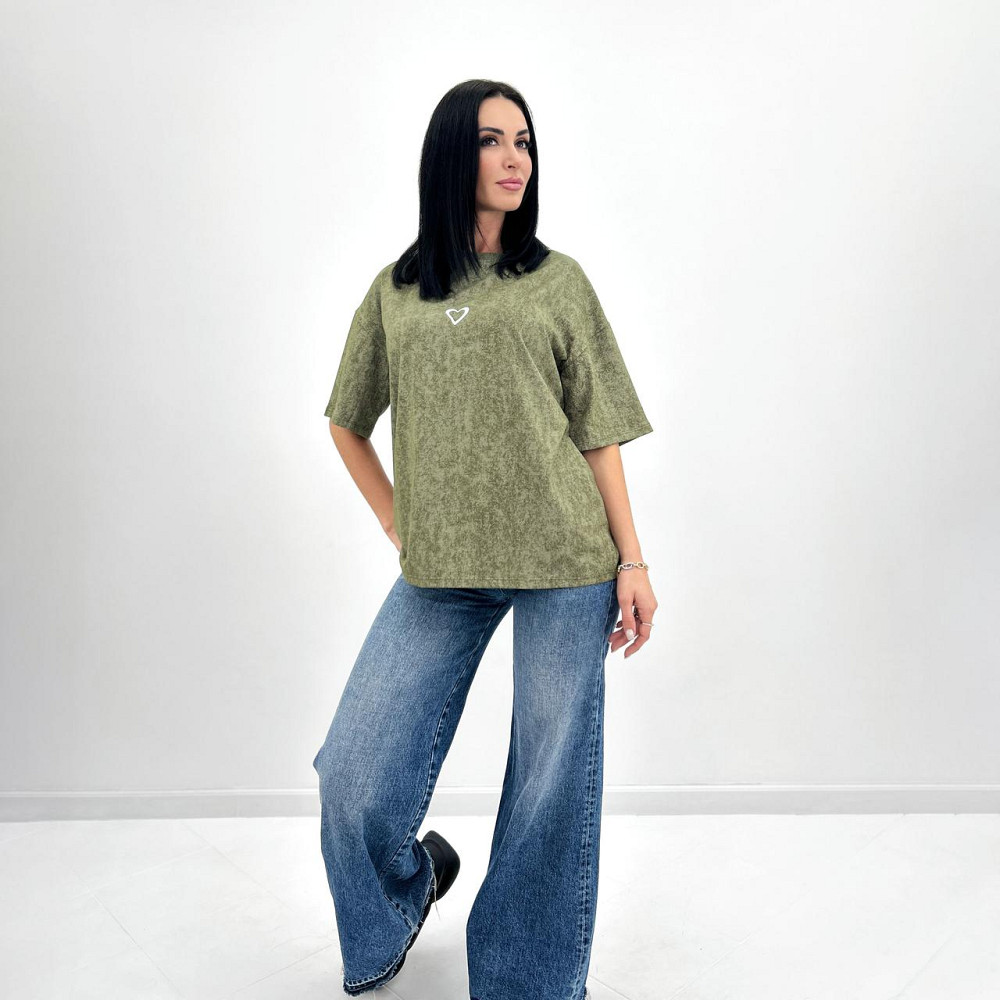 Базовая футболка с принтом 