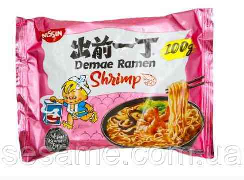 Локшина швидкого приготування з креветками Demae Shrimp NISSIN 100 г Харків