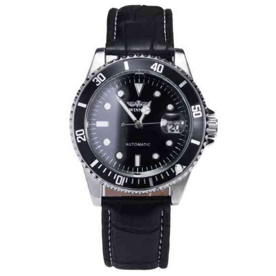 Годинник чоловічий механічний наручний Winner Basel Deluxe (2 ремінці) Київ