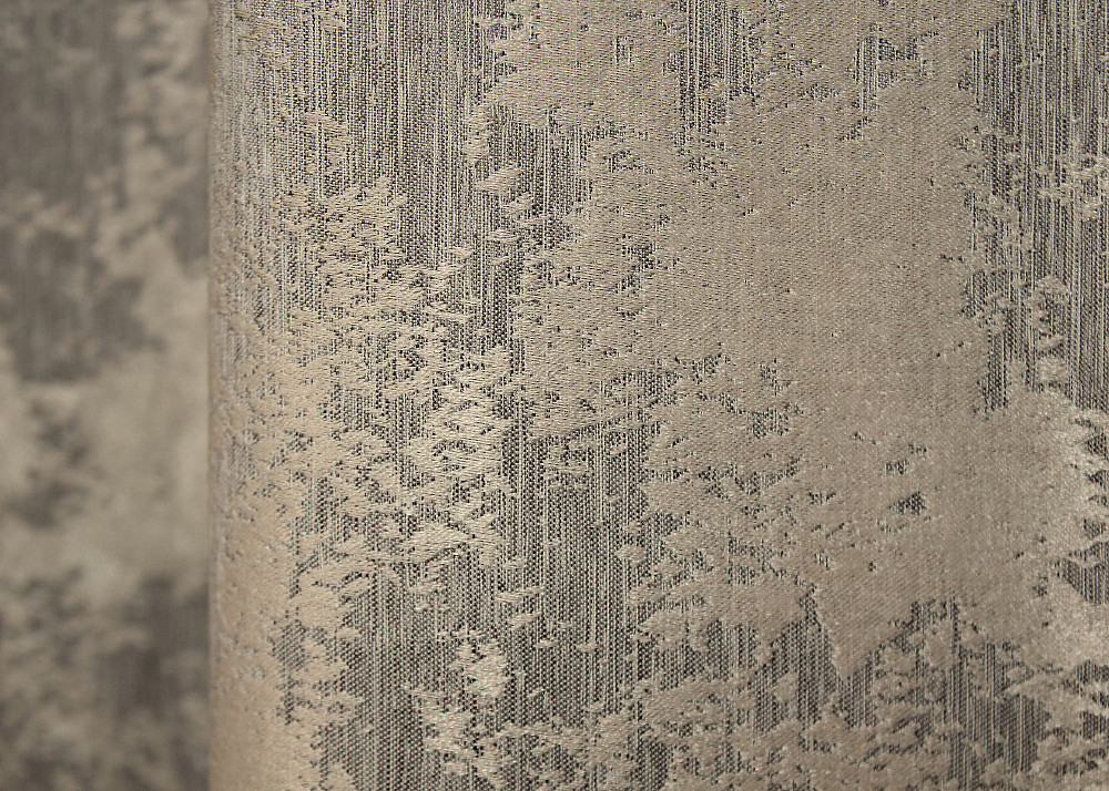Комплект штор на люверсах VR-Textil Жаккард Sultan YL № 1208ш бежево-серый 150х250 см 2 шт (37-0009) Киев - изображение 8