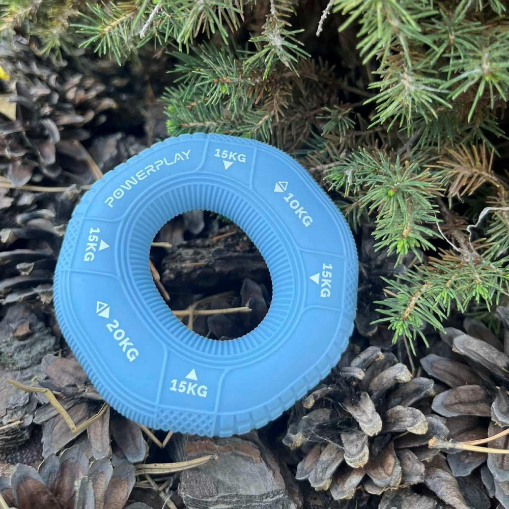 Еспандер кистьовий силіконовий PowerPlay PP-4331 Hand Grip Light 10-15-20 кг. Блакитний Київ - фото 7