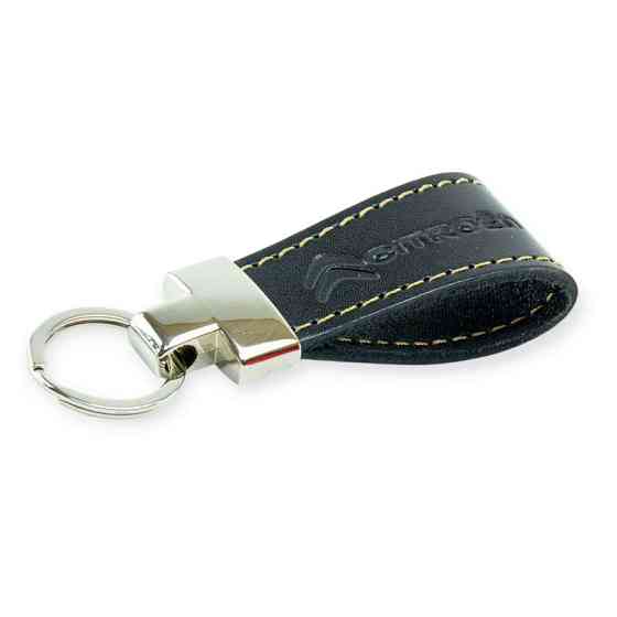 Брелок citroen шкіряний тиснений чорний, прострочений, метал. затискач Мукачево