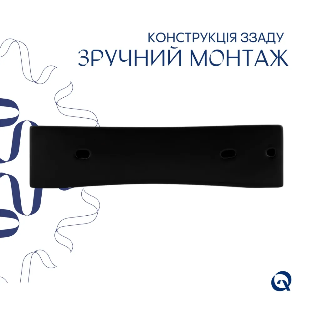 Раковина Qtap Nando LT 500х420х130 Matt black QT12116146AMB Київ - фото 11