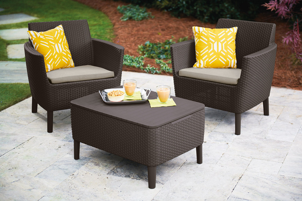 Комплект садовой мебели Keter Salemo balcony set, коричневый Киев - изображение 4