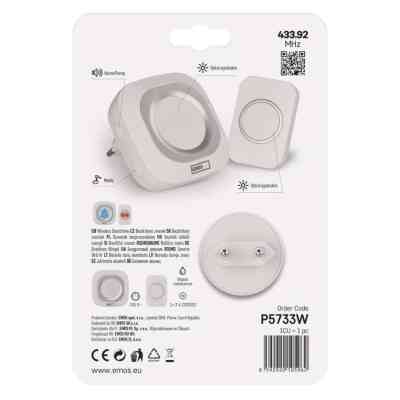Дверной звонок EMOS беспроводной EMOS P5733W (P5733W) Винница