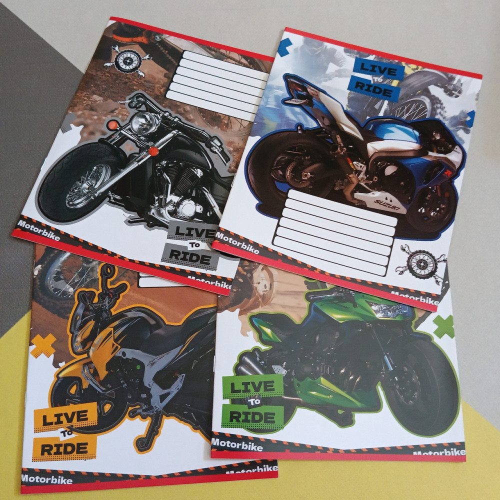 Школьные тетради 12ар клетка Лидер мальчик Киев - изображение 3