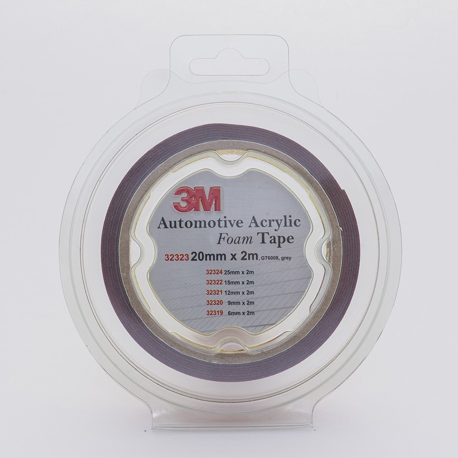 Скотч двосторонній 20мм х 2м 3M GT6008F "Foam Tape" (ціна за уп.-2шт) темно сірий, 32323 Вінниця - фото 1