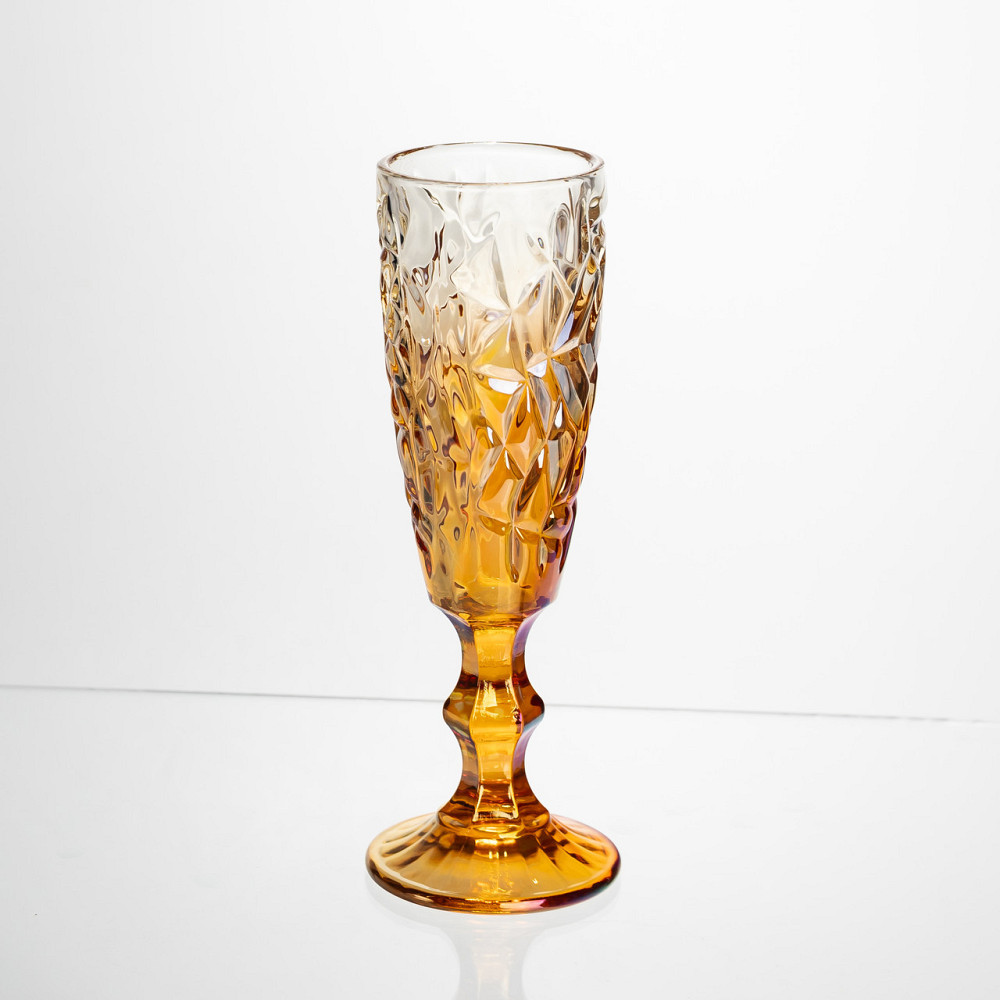 Набор бокалов для шампанского 6 штук 160 мл на ножке Yiwu HP-19-188 Киев - изображение 2