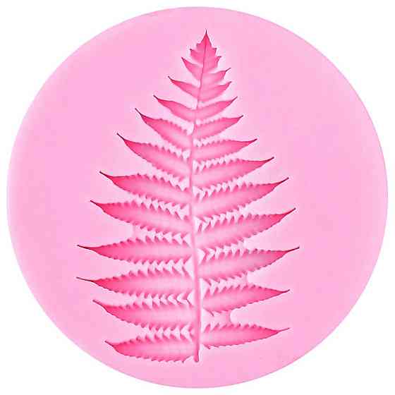 Форма силиконовая Папоротник 55 мм розовый Киев