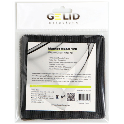 Пиловий фільтр для ПК Gelid Solutions MAGNET MESH DUST FILTER 120 3pcs (SL-Dust-03) Вінниця - фото 3