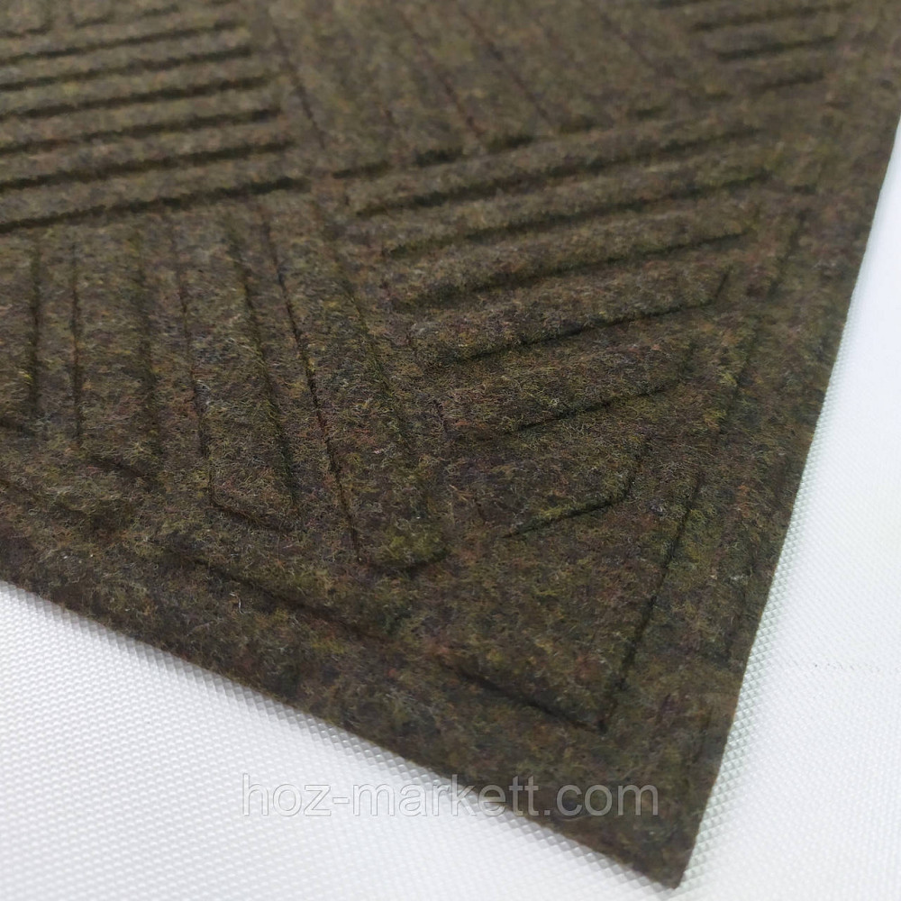 Коврик 60 х 40 см прорезиненный с ворсом в прихожую болотный Харьков - изображение 4