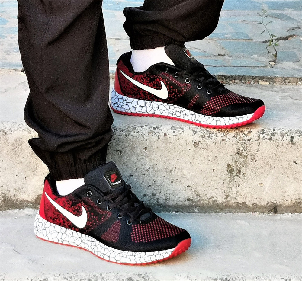 Кросівки Nike Чорні Чоловічі Найк Червоні (розміри: 41,42,43,44,45) Дніпро - фото 10