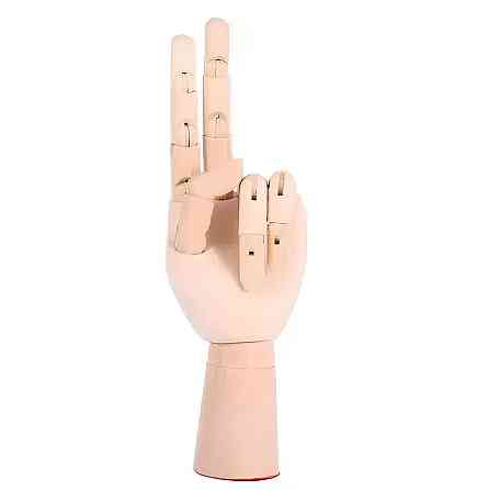 Деревянная рука манекен RESTEQ 25 см (женская) — модель для рисования, витрин и демонстрации товаров Киев