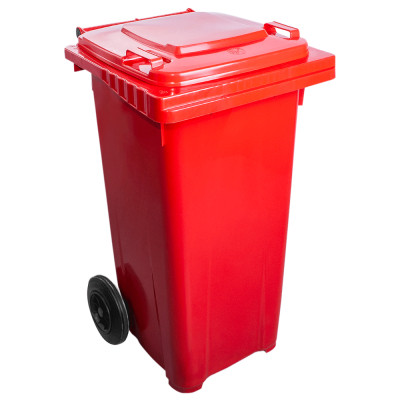 Контейнер для сміття Алеана Євро Червоний 120 л (20592) Вінниця - фото 1