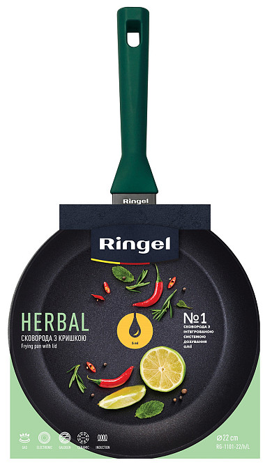 Сковорода RINGEL Herbal сковорода глибока 24 см (6806843) Киев - изображение 6
