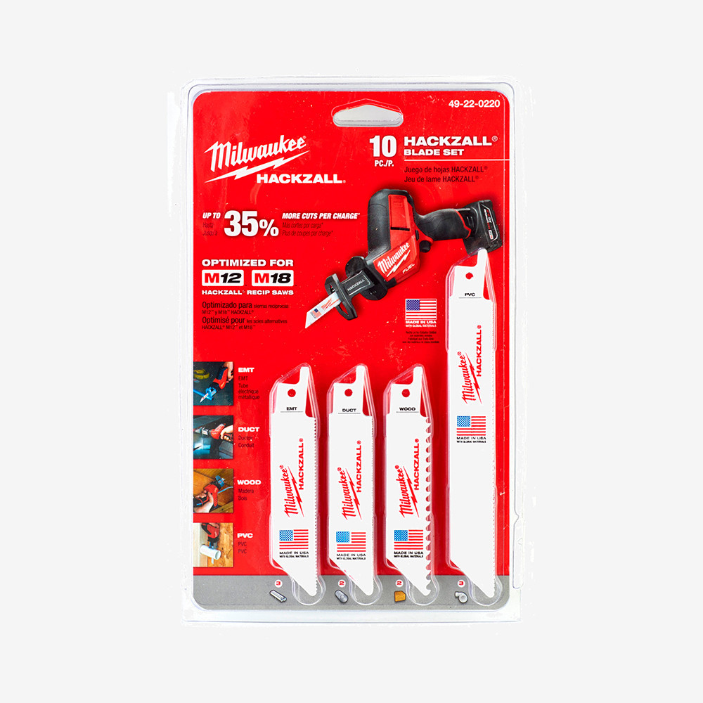 Набор полотен для сабельной пилы HACKZALL MILWAUKEE, (10шт) Одесса - изображение 2