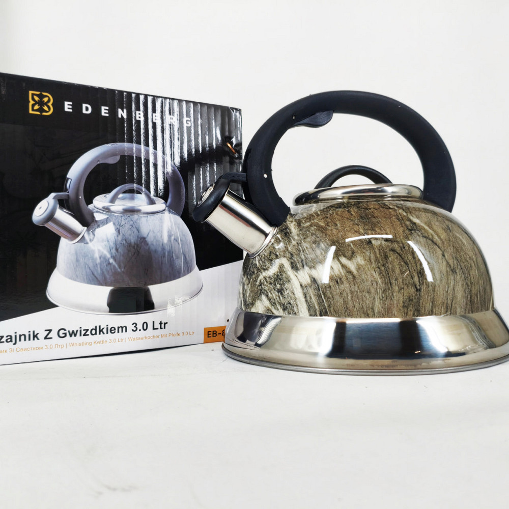 Чайник на плиту зі свистком нержавіюча сталь, Чайник зі свистком нержавіюча сталь DC-17 Івано-Франківськ - фото 1