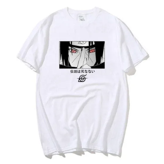Футболка для хлопчика з аніме принтом Наруто оверсайз (зріст від 165 до 180) Білий AnimeT00031m Дніпро