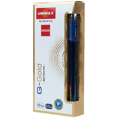 Ручка шариковая Unimax G-Gold, синяя (UX-139-02) Винница - изображение 3