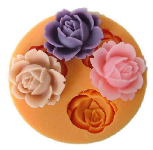 Молд для мастики Розы 46 мм розовый Киев - изображение 7